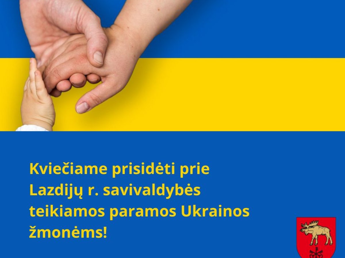 Padėkime sunkumų ištiktiems Ukrainos žmonėms!