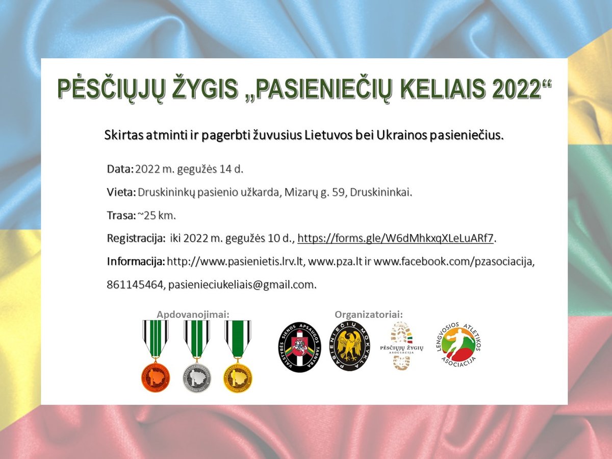 Žygis „Pasieniečių keliais 2022“ – žuvusiems Lietuvos ir Ukrainos pasieniečiams atminti