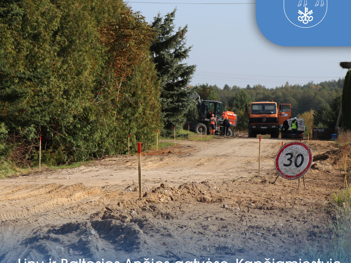Linų ir Baltosios Ančios gatvėse, Kapčiamiestyje prasidėjo remonto darbai