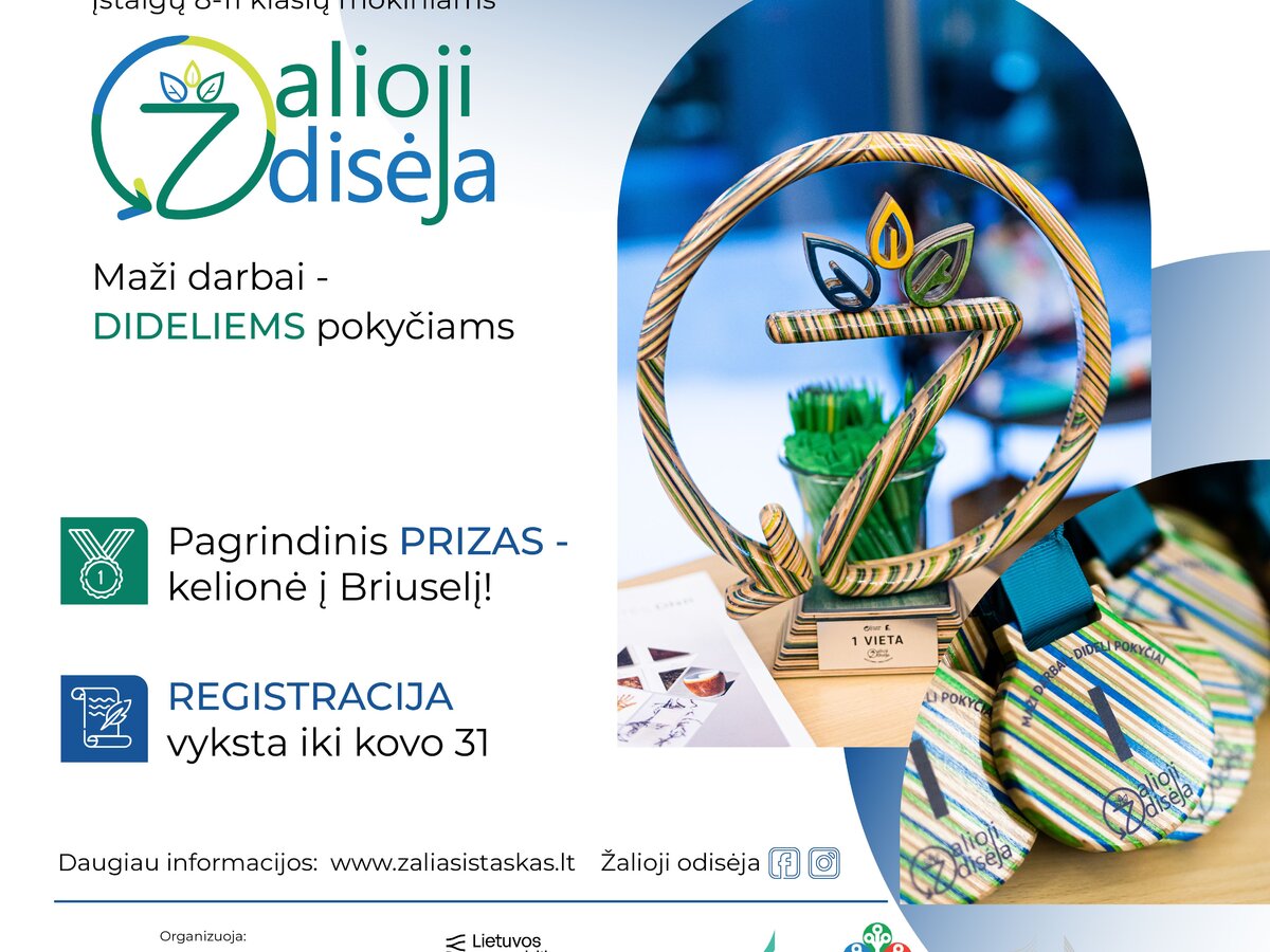 Pagrindinis prizas – kelionė į Briuselį