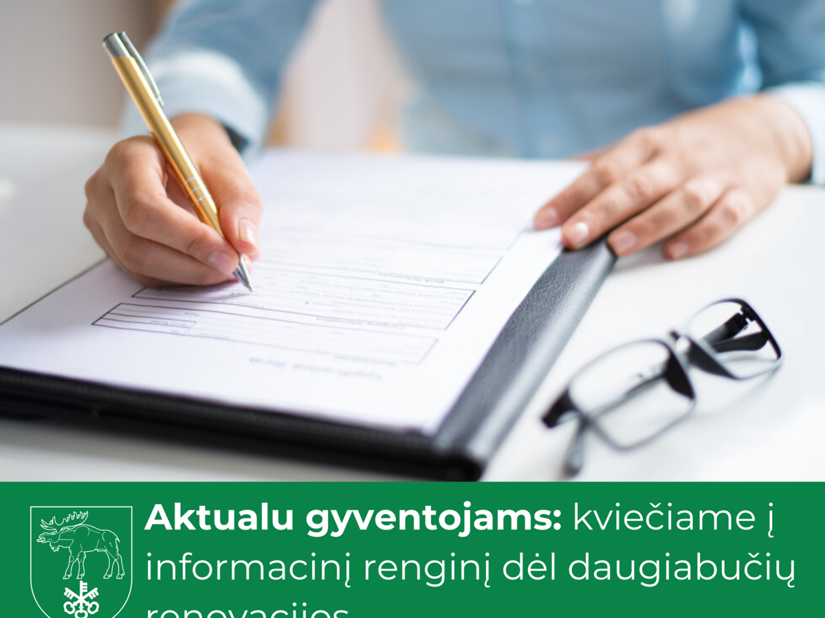Aktualu gyventojams: kviečiame į informacinį renginį dėl daugiabučių renovacijos