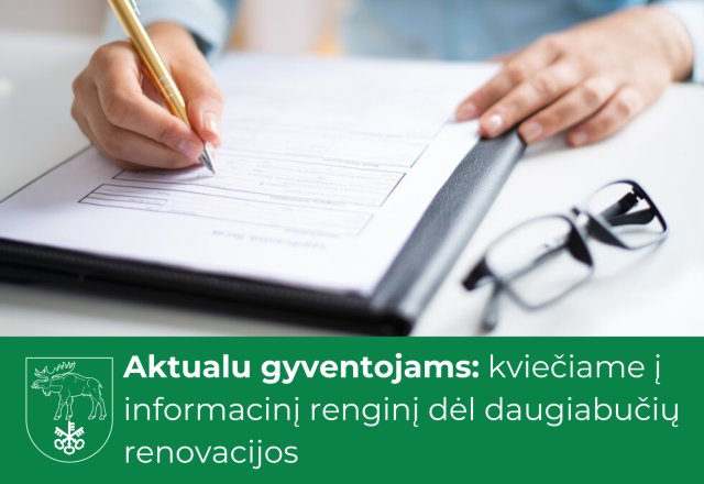 Aktualu gyventojams: kviečiame į informacinį renginį dėl daugiabučių renovacijos