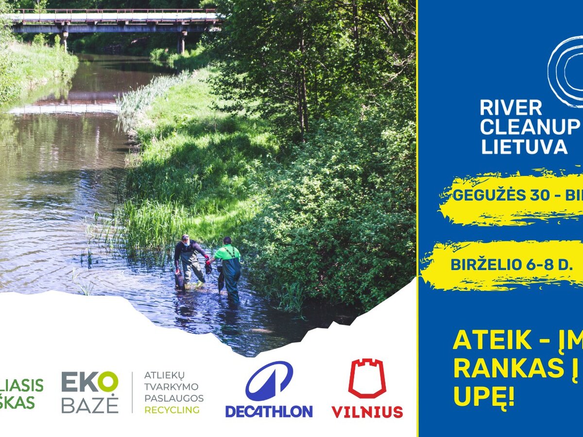 River Cleanup Lietuva 2025 akcija sugrįžta: kviečiame telktis geram tikslui
