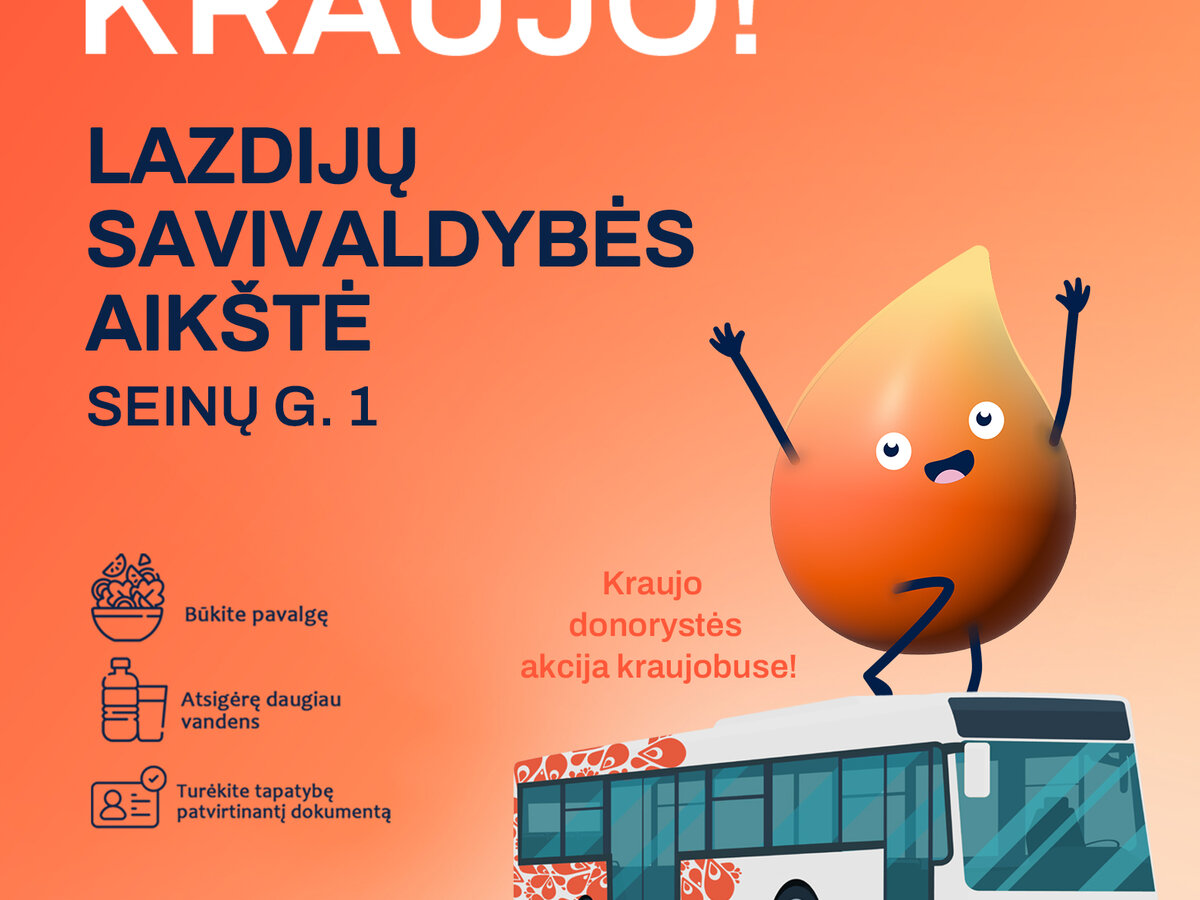 Kviečiame padovanoti kraujo!