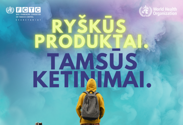 Gegužės 31-oji minima kaip Pasaulinė diena be tabako