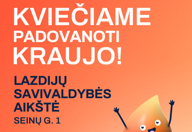 Kviečiame padovanoti kraujo!