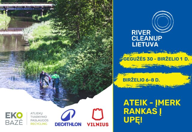 River Cleanup Lietuva 2025 akcija sugrįžta: kviečiame telktis geram tikslui