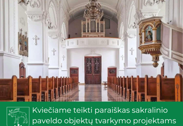 Kviečiame teikti paraiškas finansavimui Lazdijų rajono savivaldybės sakralinio paveldo objektų...