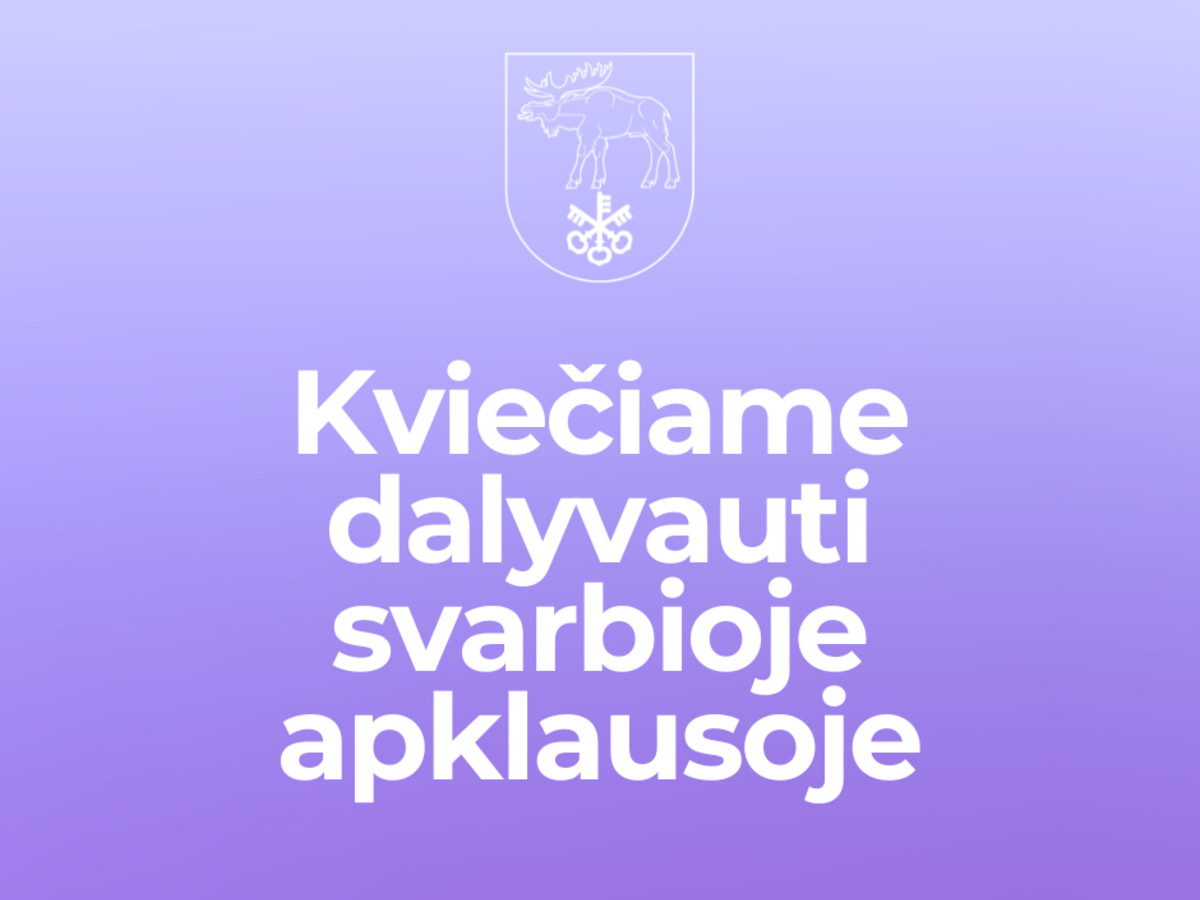 Kviečiame Jus dalyvauti svarbioje apklausoje!