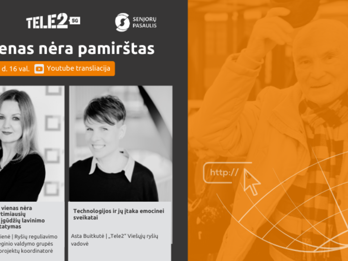Projektas „Nė vienas nėra pamirštas“ ir vėl Jus kviečia į nuotolinę paskaitą!