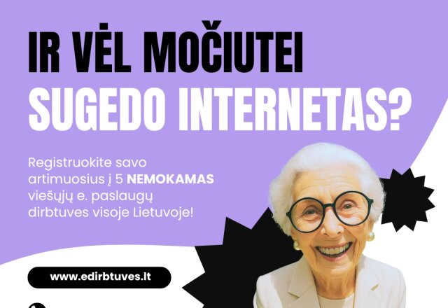 „Ir vėl močiutei sugedo internetas?“ – socialinė akcija moksleivių balsu