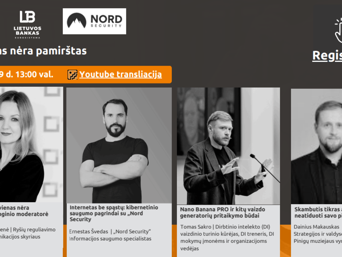 Projektas „Nė vienas nėra pamirštas“ ir vėl Jus kviečia klausytis skaitmeninius įgūdžius...
