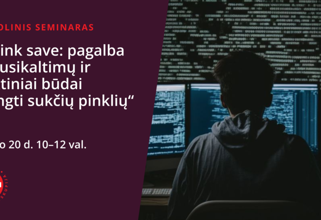  VA Caritas Nukentėjusių nuo nusikaltimų pagalbos centras kviečia į nuotolinį seminarą „Įgalink...