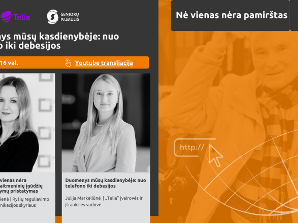 Projektas „Nė vienas nėra pamirštas“ ir vėl Jus kviečia į nuotolinę paskaitą!