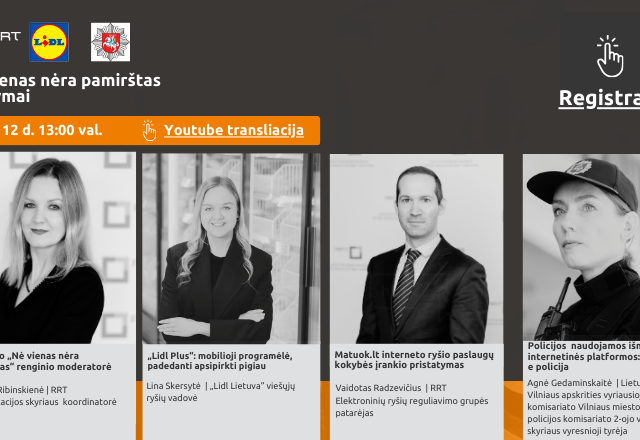 Projektas „Nė vienas nėra pamirštas“ ir vėl Jus kviečia į nuotolinę paskaitą!