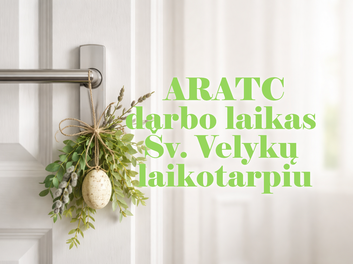 ARAC darbo laikas šventiniu periodu