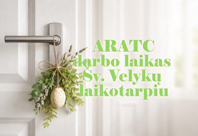 ARAC darbo laikas šventiniu periodu