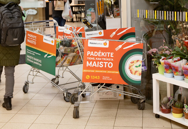Jubiliejinė „Maisto banko“ akcija: siekiama surinkti rekordinį kiekį – 350 000 vienetų maisto