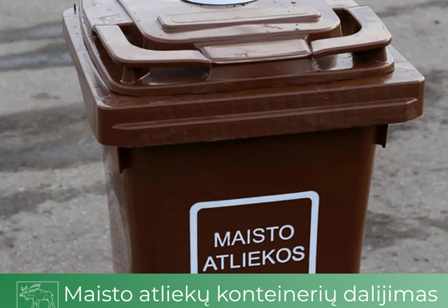 Maisto atliekų konteinerių dalijimas Lazdijų rajone