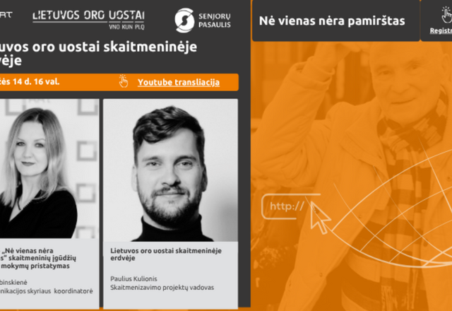 Projektas „Nė vienas nėra pamirštas“ ir vėl Jus kviečia į nuotolinę paskaitą!