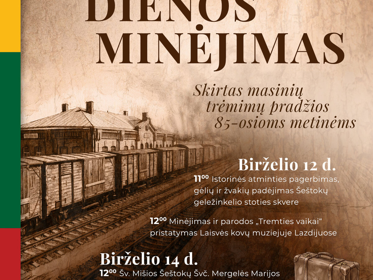 Gedulo ir vilties dienos minėjimai Šeštokuose ir Lazdijuose