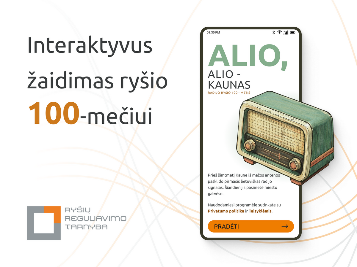 Radijo šimtmečio paminėjimui Kaune startuoja RRT orientacinis žaidimas „Ryšio 100-metis“