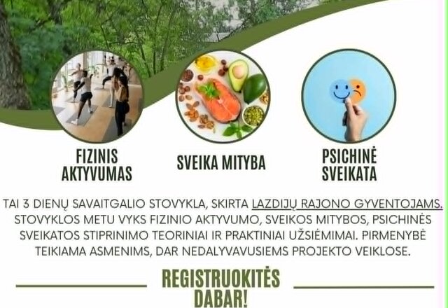Sveikatos savaitgalis artėja: liko kelios vietos