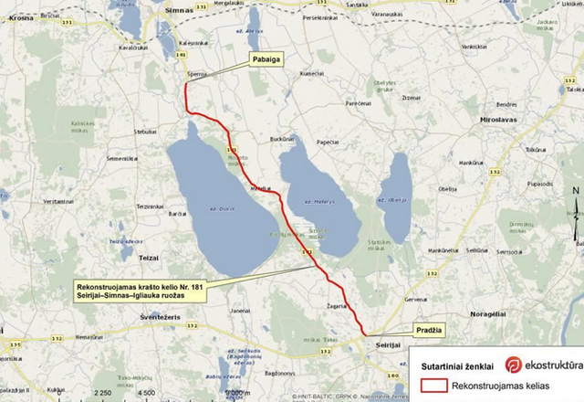 Dėl valstybinės reikšmės krašto kelio Nr. 181 Seirijai – Simnas – Igliauka ruožo nuo 0,00 iki...