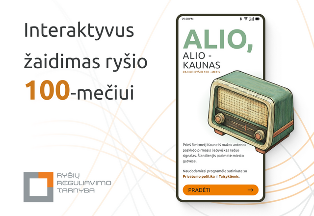 Radijo šimtmečio paminėjimui Kaune startuoja RRT orientacinis žaidimas „Ryšio 100-metis“