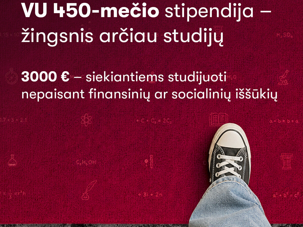 Galimybė Vilniaus universitete gauti specialias stipendijas