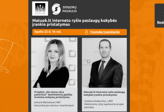 Projektas „Nė vienas nėra pamirštas“ ir vėl Jus kviečia į nuotolinę paskaitą!