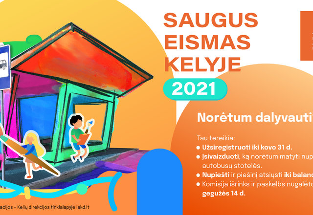 Piešinių konkursas ,,Saugus eismas kelyje 2021“