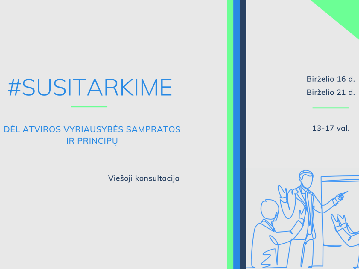 Kvietimas dalyvauti Atviros Vyriausybės grupės konsultacijose