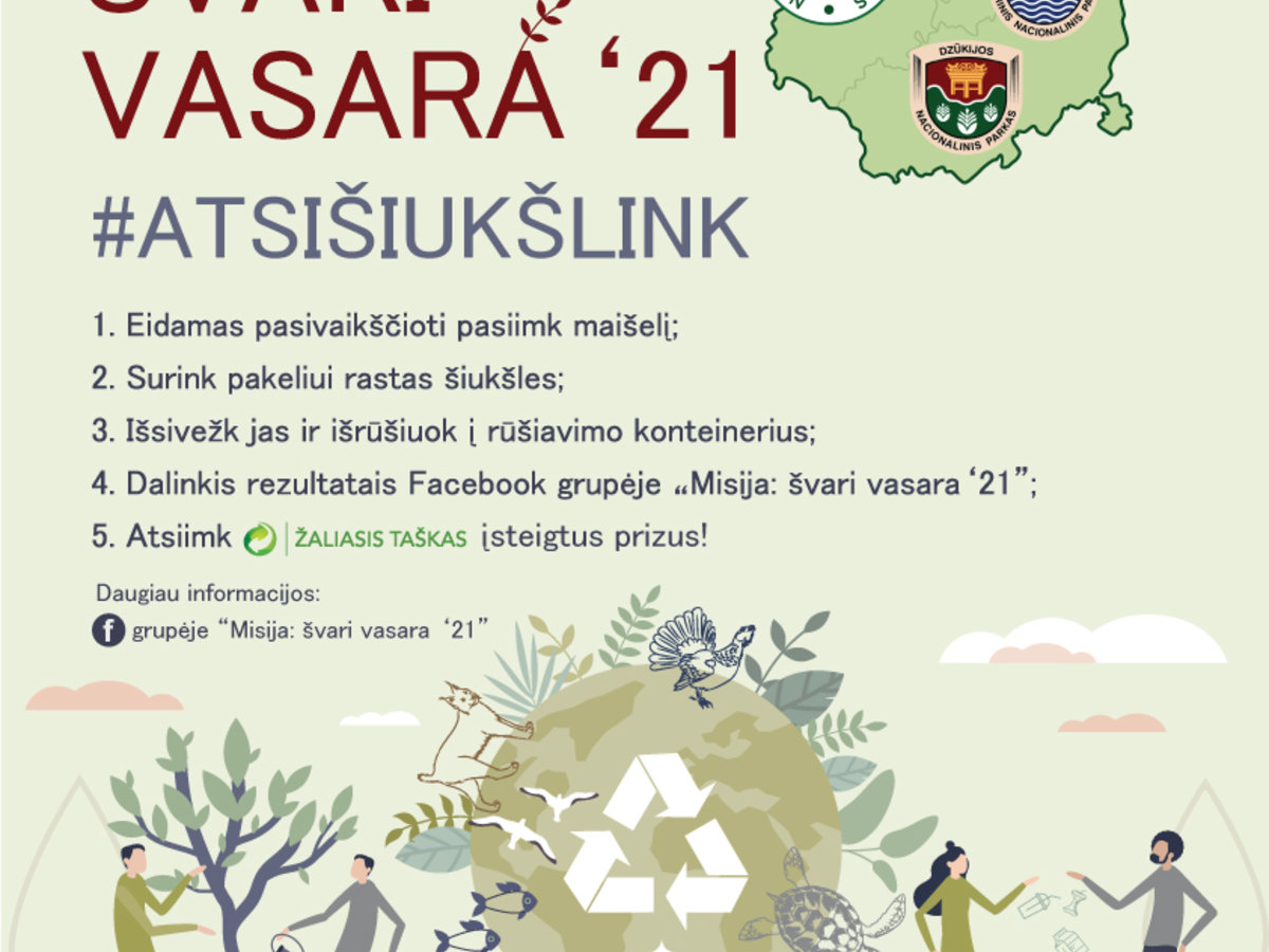 „Misija: švari vasara“ kviečia vasarą praleisti prasmingai