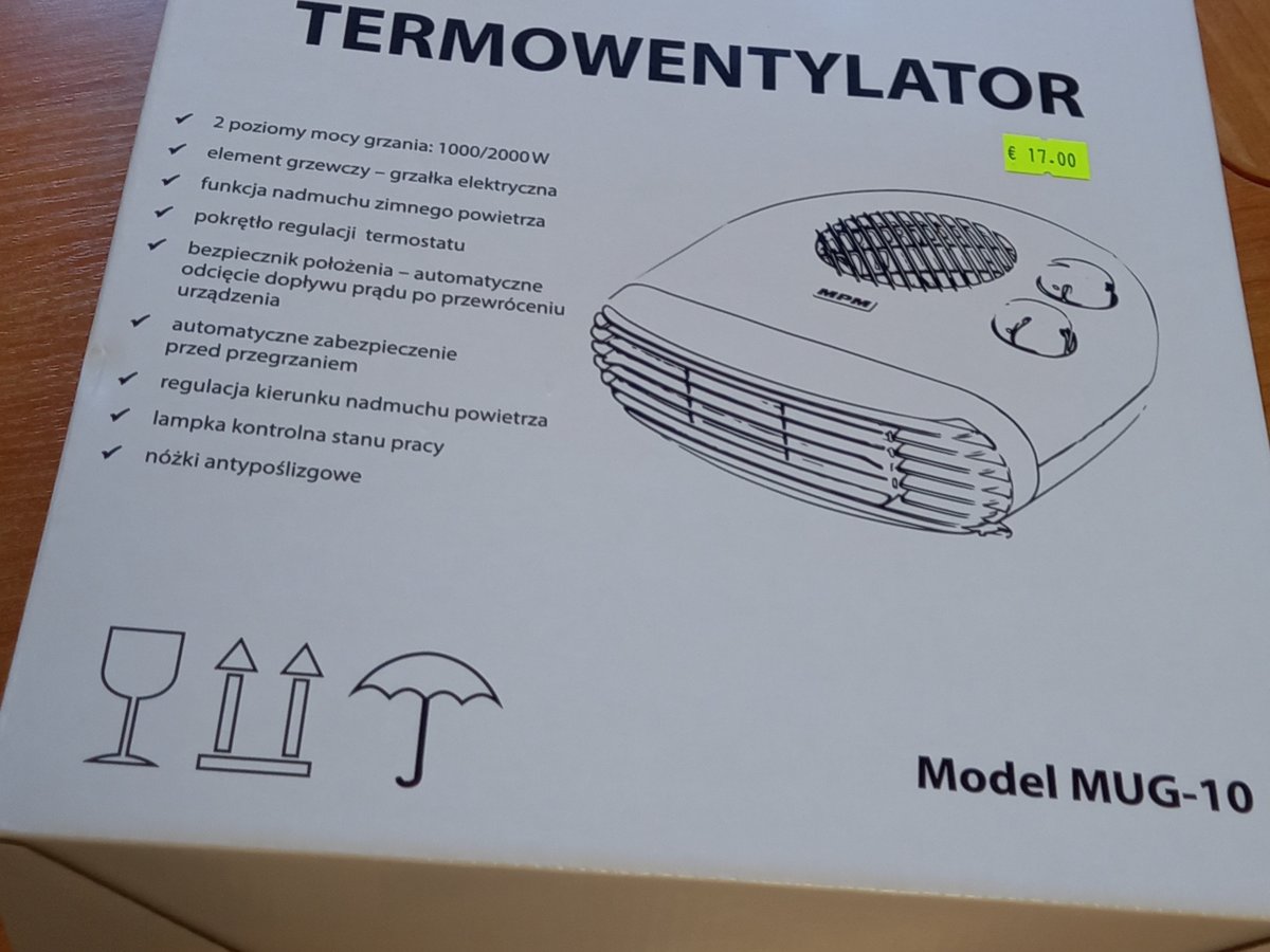 Rastas pamestas termoventiliatorius