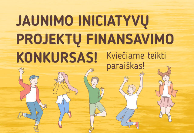 Skelbiamas papildomas jaunimo iniciatyvų projektų finansavimo konkursas!