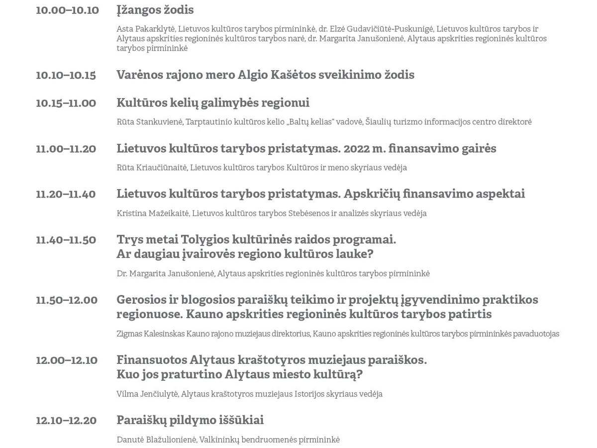 Alytuje –  Regioninės kultūros tarybos nuotolinė konferencija