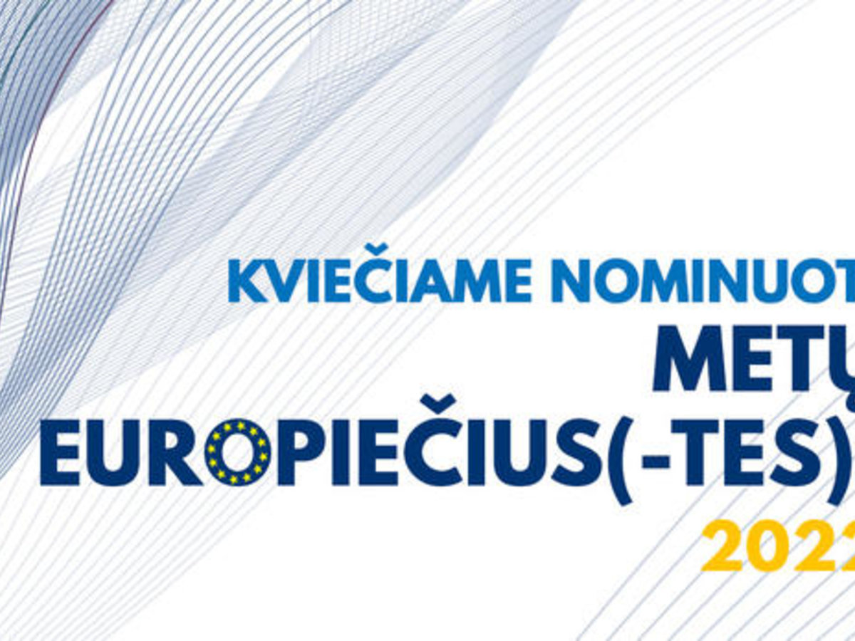 Visuomenė kviečiama nominuoti Metų Europiečius 2022