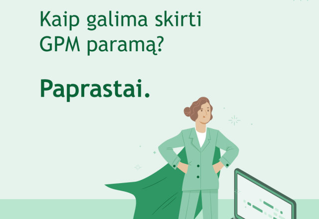 Šiemet paramą skirti dar paprasčiau 