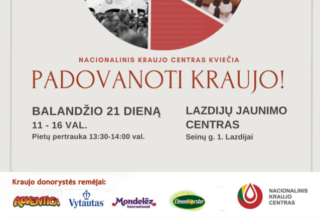 Padovanokime kraujo