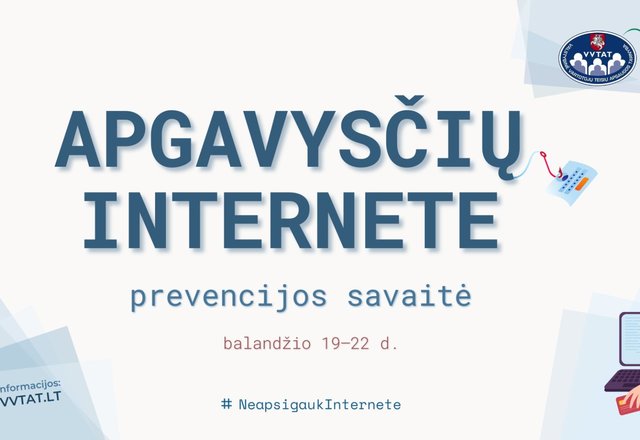 Apgavysčių internete prevencijos savaitė
