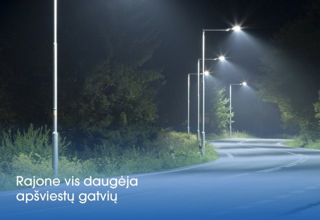 Apšviesta bus dar viena gatvė – šįkart Veisiejuose
