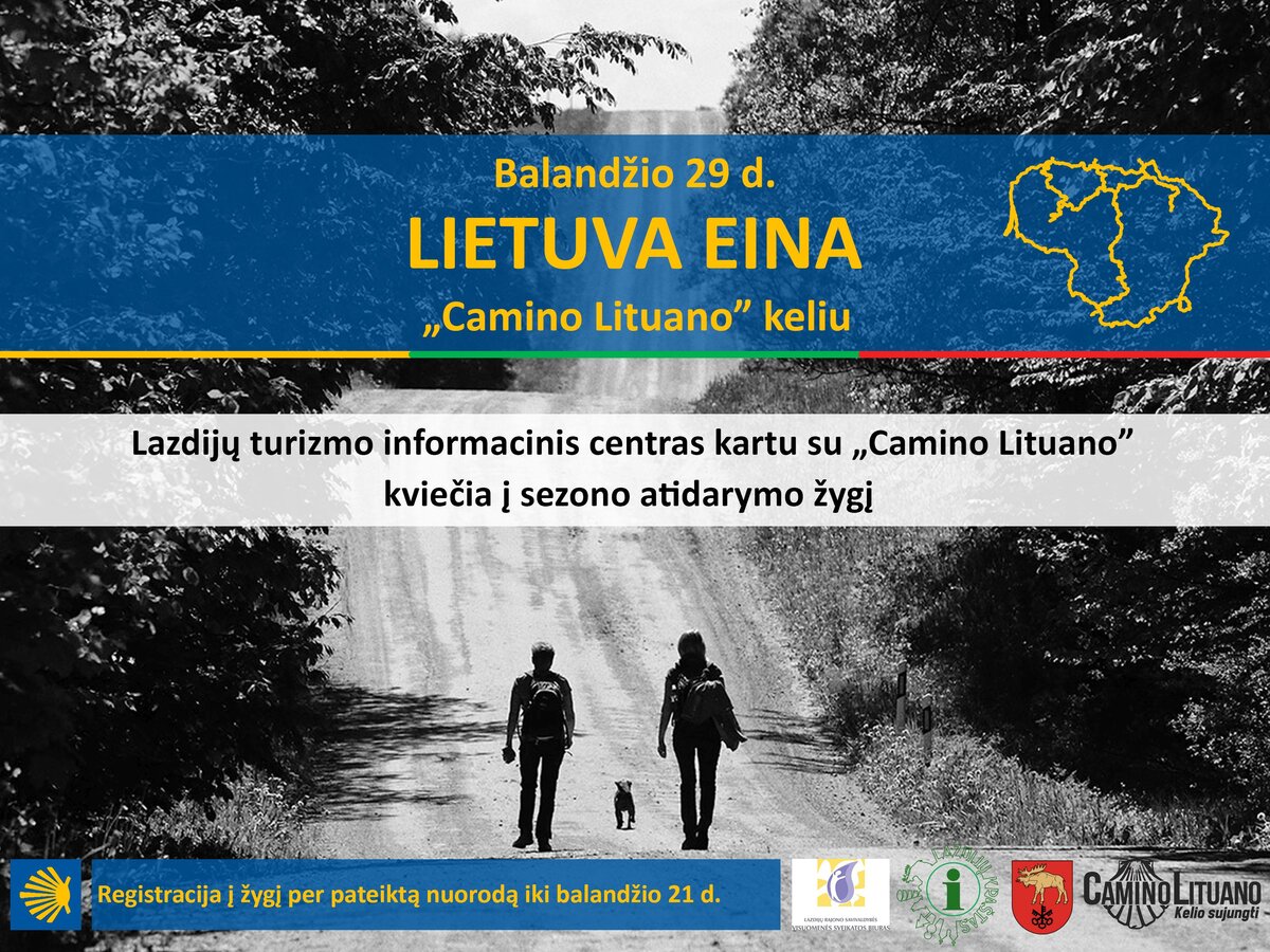 ŽYGIUOKIME KARTU „CAMINO LITUANO“ KELIU!