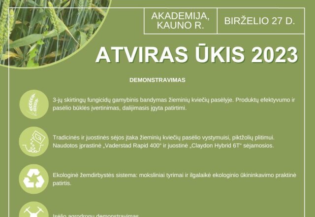  „ATVIRAS ŪKIS 2023: PATIRTYS IR REKOMENDACIJOS“ 