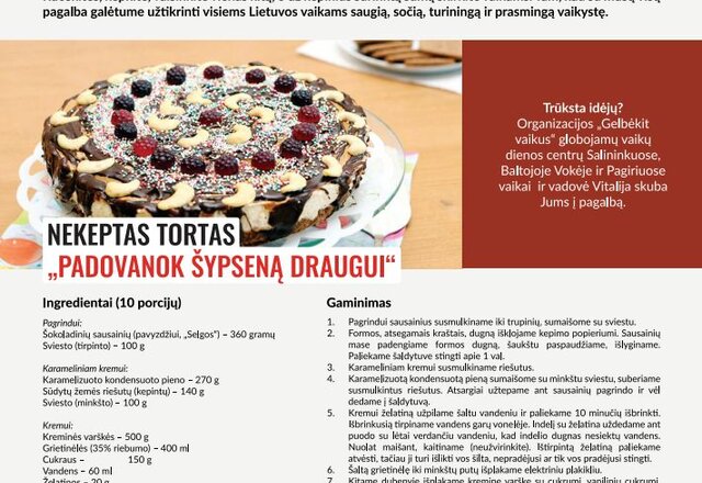 Lapkričio 6-oji – Pyragų diena. Ir proga dovanoti gerumą