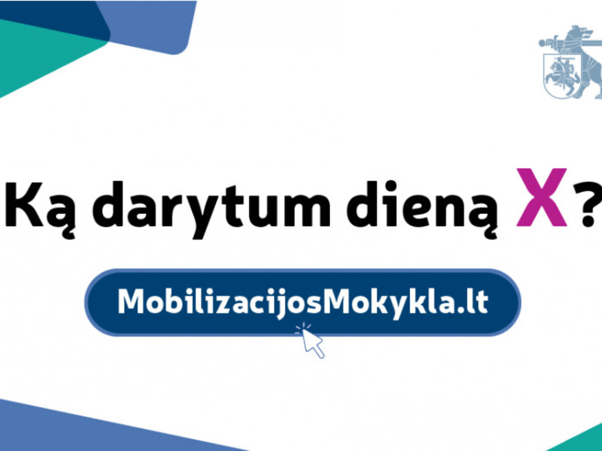 Startavo informacinė-edukacinė platforma „Mobilizacijos mokykla“!