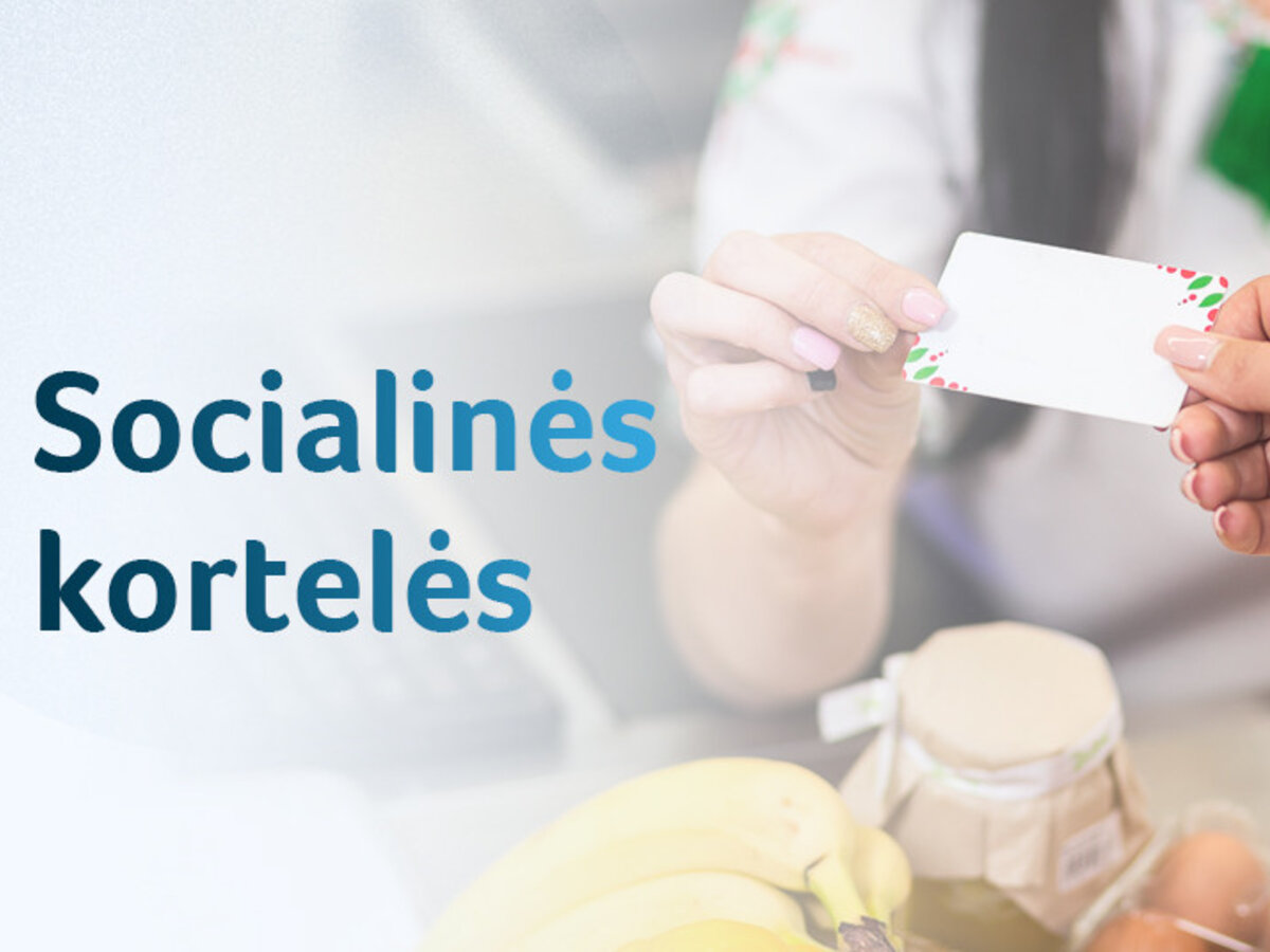 Nepasiturintys gyventojai, turintys socialines korteles, patys spręs, kokius maisto produktus pirkti