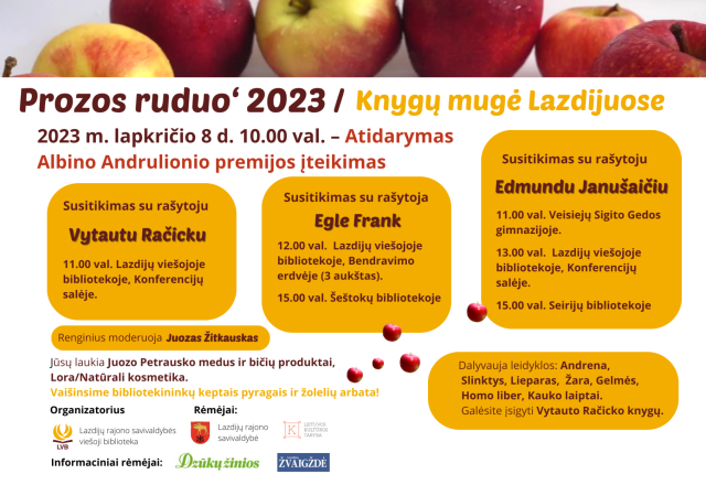 Kviečiame dalyvauti knygų mugėje Lazdijuose