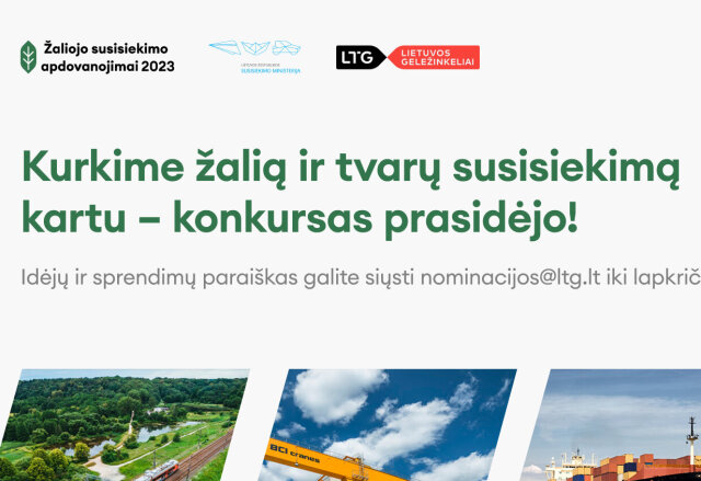 Kvietimas teikti paraiškas: Žaliojo susisiekimo apdovanojimai
