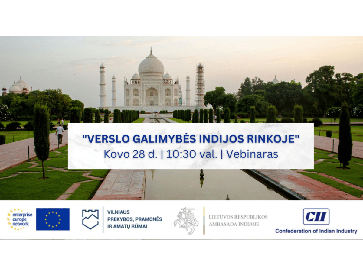 Kviečiame į virtualų seminarą „Verslo galimybės Indijos rinkoje“